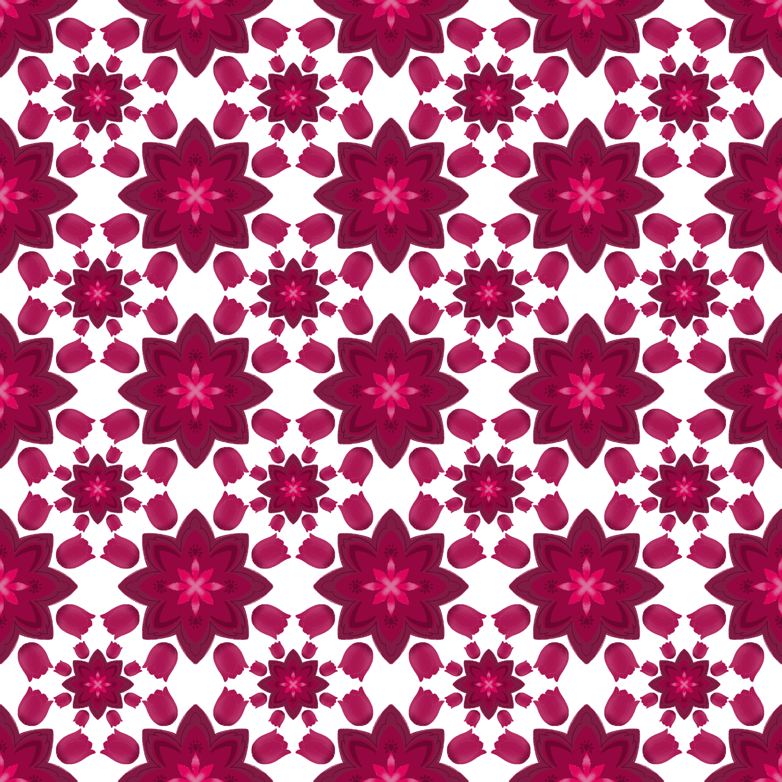Magenta Lotus Pattern